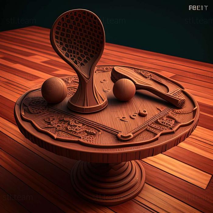 3D model Racket Fury Table Tennis VR game (STL)